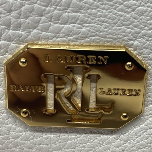 Ralph Lauren Paley Vanilla Faux Leather Cosmetic Wristlet - Picture 3 of 9